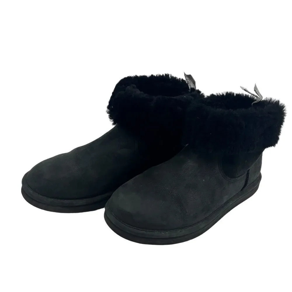 UGG Sequoia black suede boots SN 1007711 size 10